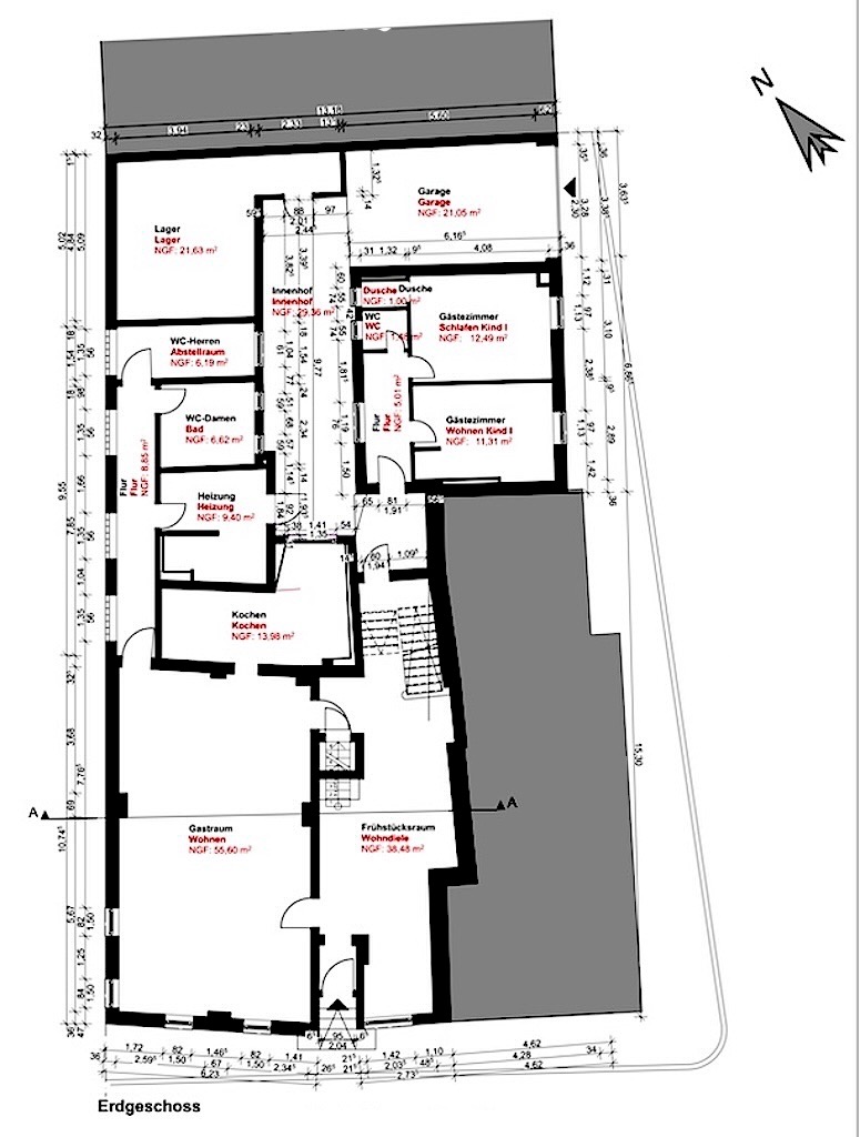 Grundriss EG Einfamilienhaus Selters