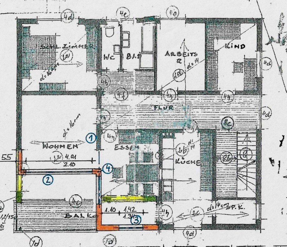 Grundriss Erdgeschosswohnung Villmar