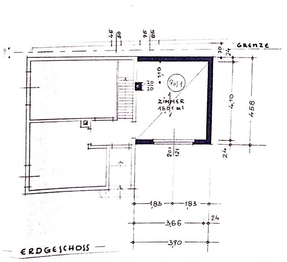 Grundriss EG Einfamilienhaus Seltes/ Haintchen