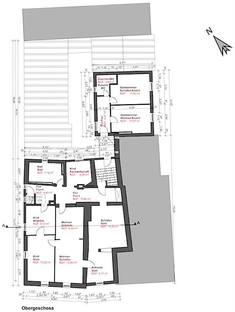 Grundriss OG Einfamilienhaus Selters