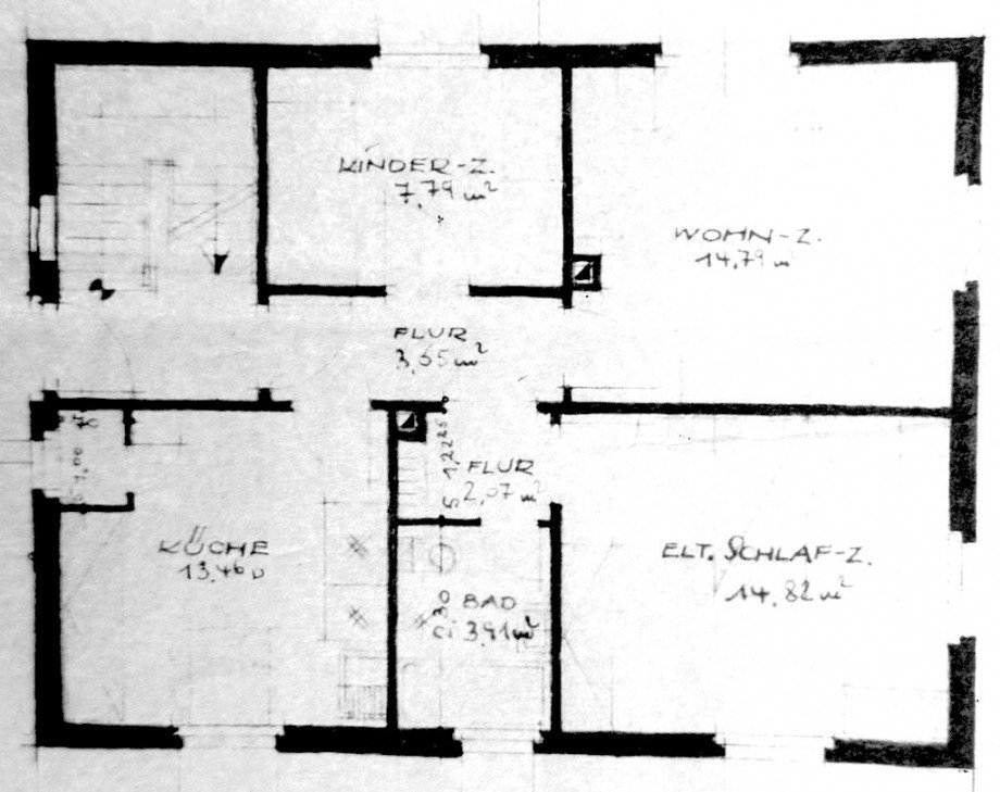 Grundriss EG Einfamilienhaus Flacht