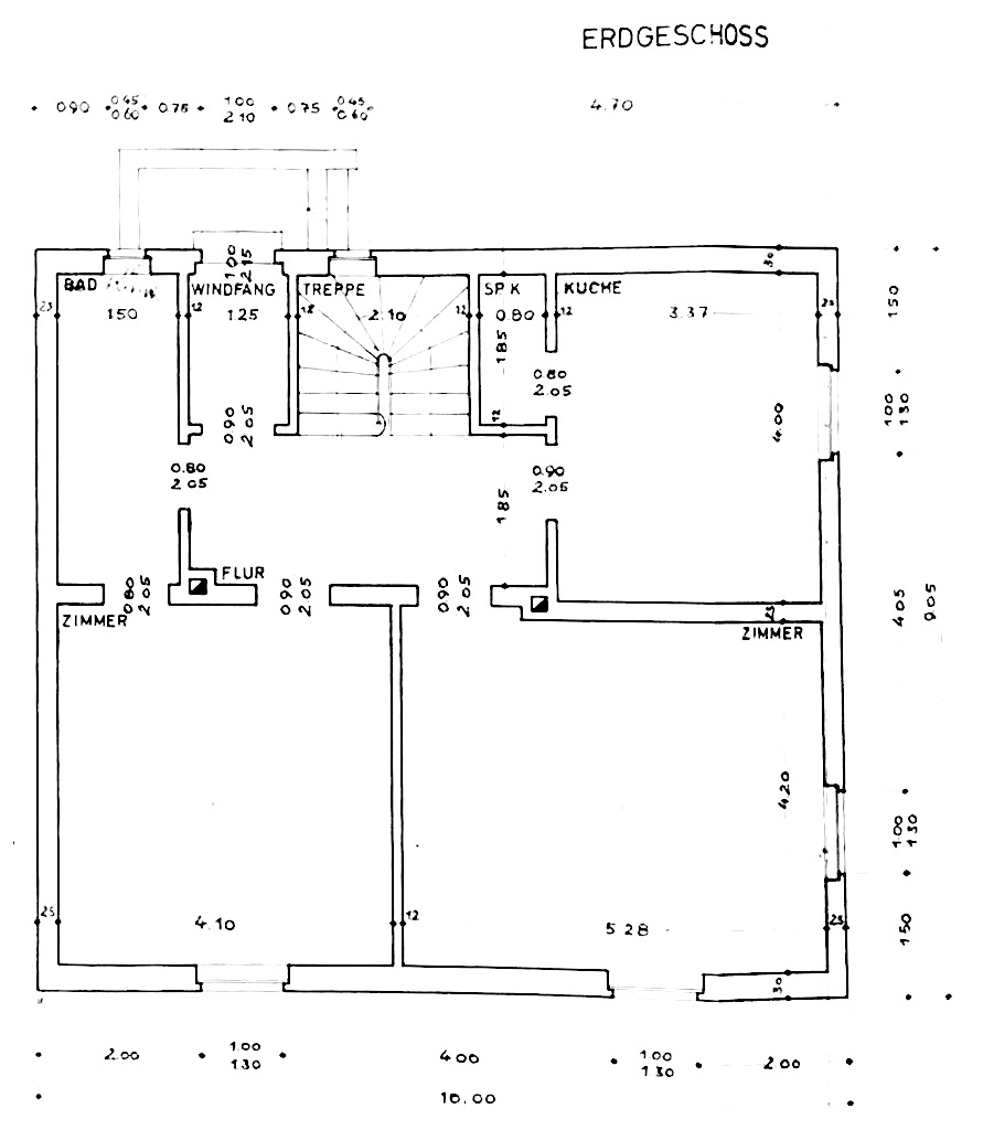 Grundriss EG Doppelhaush�lfte Selters