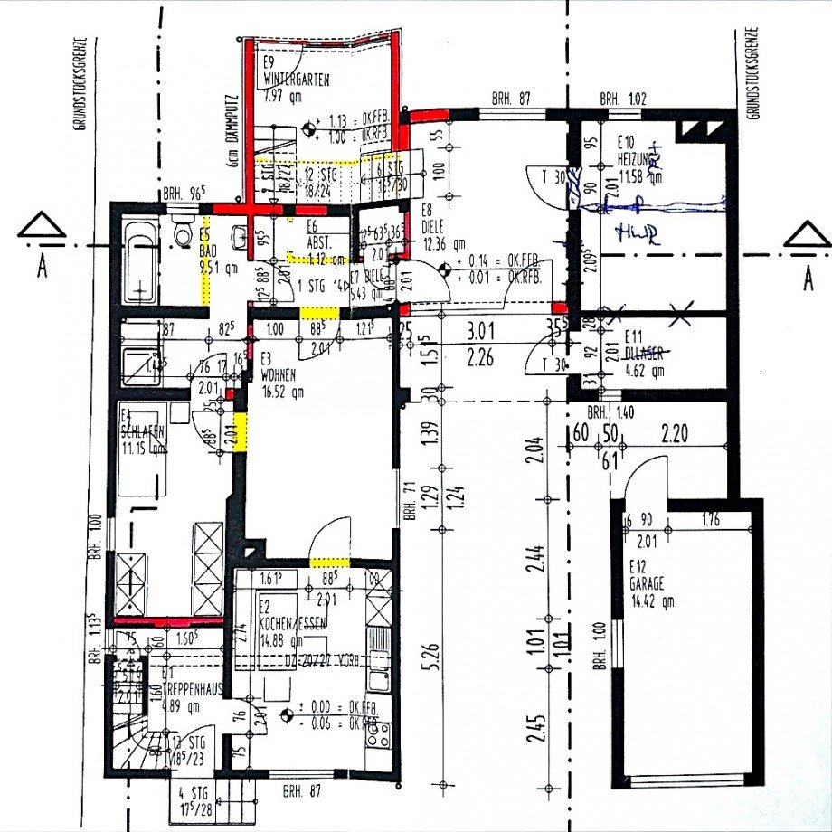 Grundriss EG Einfamilienhaus Selters/ Eisenbach