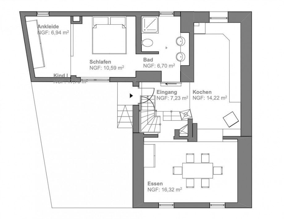 Grundriss EG Einfamilienhaus Selters